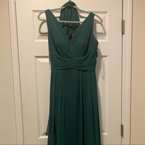 WTOO 101 Hunter Green Bridesmaid Dress